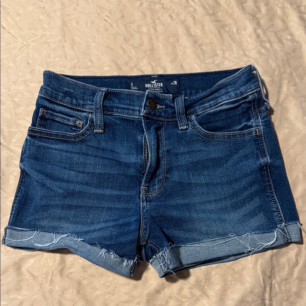 Hollister Women's Deep Indigo Jean Shorts